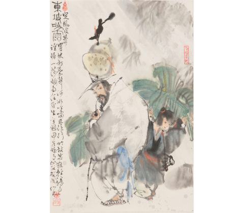 东坡吟雨