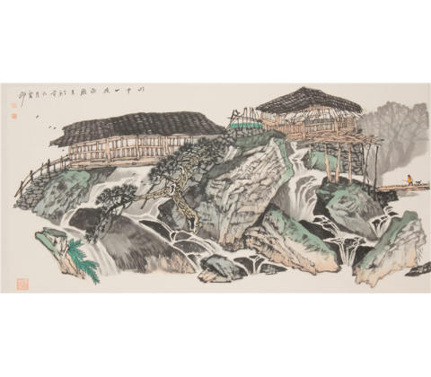 山中一夜雨