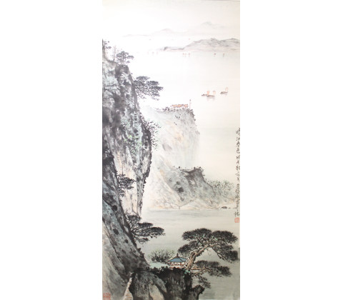 晴江春色