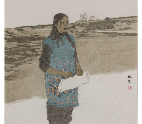 蓝衣女孩