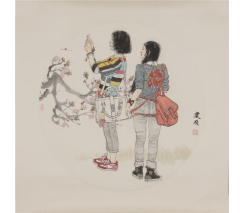 看桃花